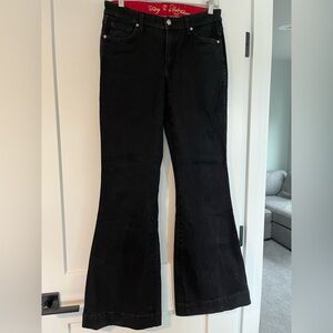 CJ by Cookie Johnson Black Flared Jeans
